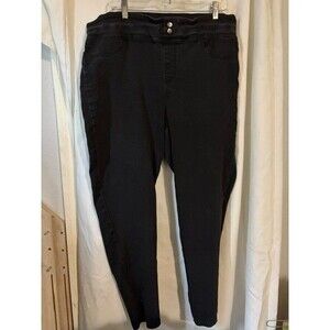Terra & Sky Mid Rise Skinny Jegging Stretch Jeans Women's Plus Size 1X 16W-18W